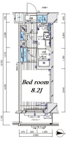 メインステージ板橋EASTの間取り図