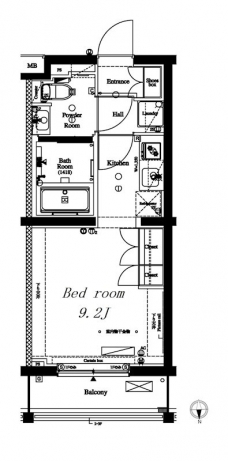 アークマーク中野坂上の間取り図