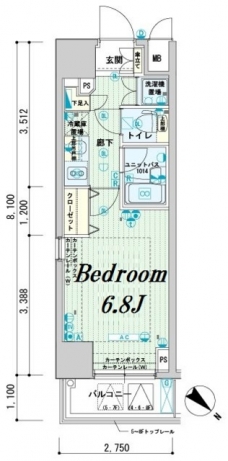 メインステージ文京春日の間取り図