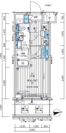 メインステージ亀有の間取り図