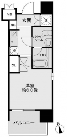 レジディア新宿御苑の間取り図
