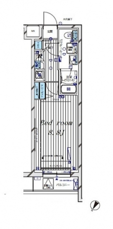 メインステージ新宿中井の間取り図