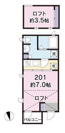 プランベルジュールの間取り図
