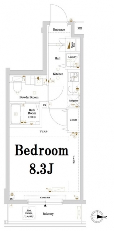 アクサス東京イーストガーデンの間取り図