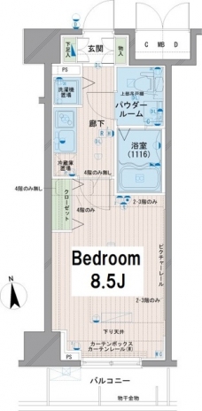 メインステージ浅草橋の間取り図