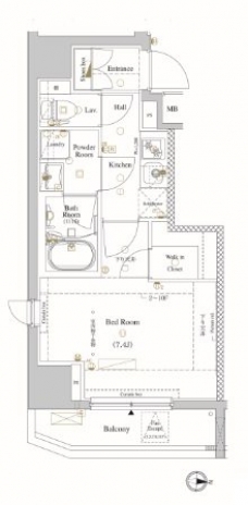 アクサス西大島Sta.の間取り図
