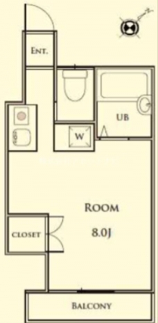 エバグリーン浜田山の間取り図