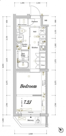 アクサス西巣鴨の間取り図