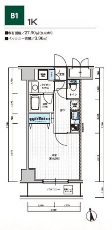メインステージ西葛西IIの間取り図