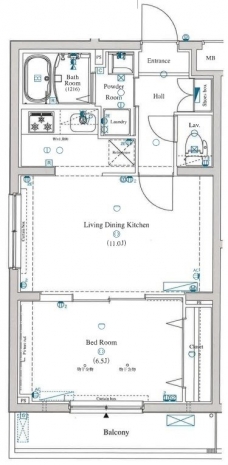 アクサス蒲田南の間取り図