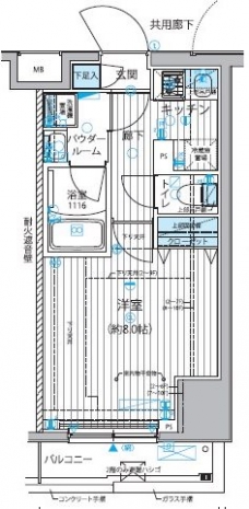 メインステージ新御徒町の間取り図