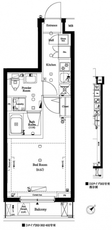 アクサス新江古田の間取り図