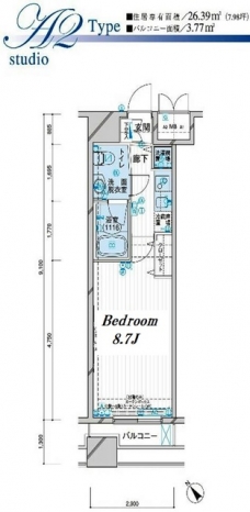 メインステージ王子の間取り図