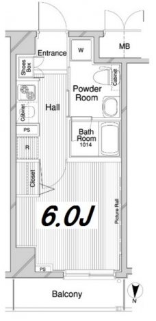 メインステージ錦糸町IIの間取り図