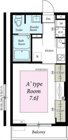 リブリ・アライの間取り図