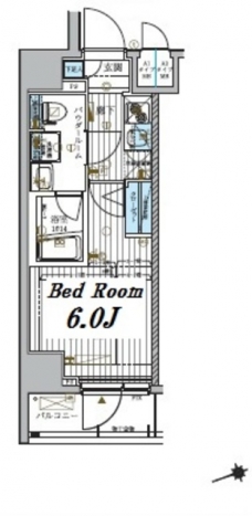 メインステージ北千住IVの間取り図