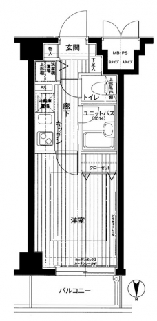 メインステージ蓮沼の間取り図