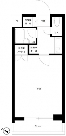 ルーブル学芸大学五番館の間取り図