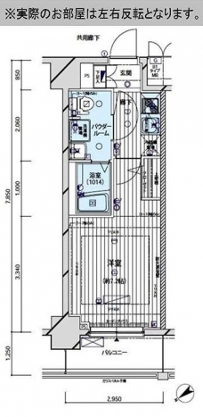 メインステージ亀戸の間取り図