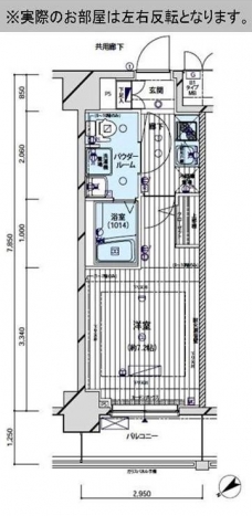メインステージ亀戸の間取り図