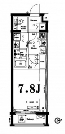 アクサス中野中央の間取り図