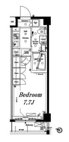 アクサス西馬込アジールコートの間取り図