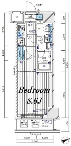 メインステージ北千住VIの間取り図
