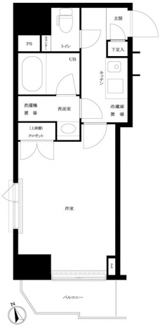 ルーブル新宿原町の間取り図