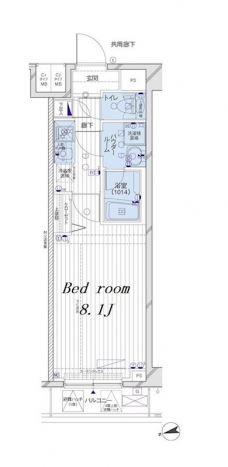 メインステージ府中中河原駅前の間取り図