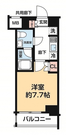 ＡＲＣＯＢＡＬＥＮＯ ＯＳＨＩＡＧＥ ＢＬＯＳＳＯＭの間取り図