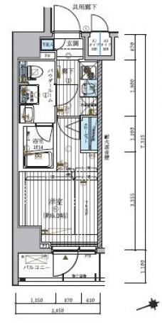 メインステージ北千住IVの間取り図