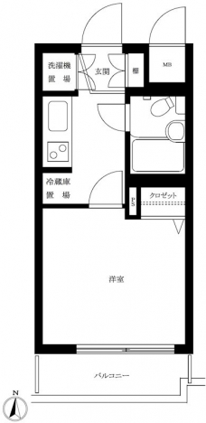 ルーブル新宿西落合IIの間取り図