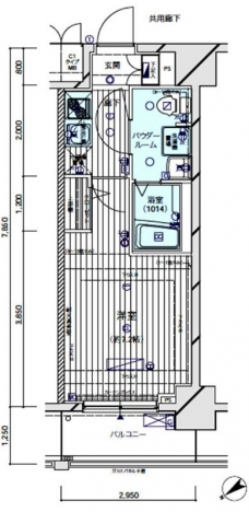 メインステージ亀戸の間取り図