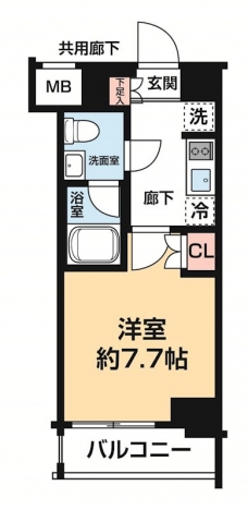ＡＲＣＯＢＡＬＥＮＯ ＯＳＨＩＡＧＥ ＢＬＯＳＳＯＭの間取り図