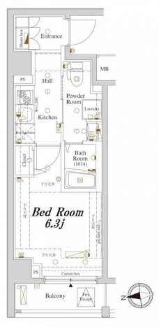 アクサス大塚の間取り図
