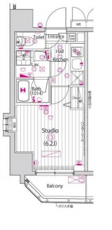 ガーラ・プレシャス大井町の間取り図