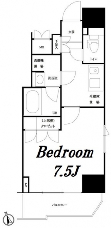 ルーブル新宿原町の間取り図