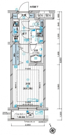 メインステージ都立家政の間取り図