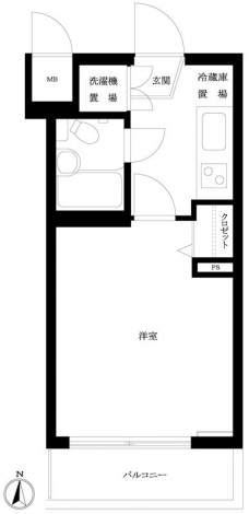 ルーブル新宿西落合IIの間取り図