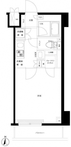ルーブル板橋区役所前の間取り図