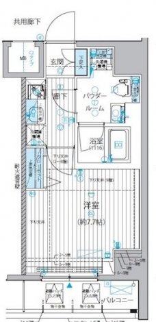 メインステージ三ノ輪IIIの間取り図
