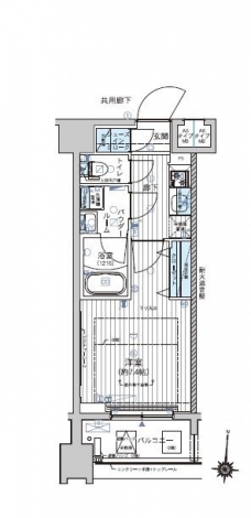 メインステージ錦糸町IXの間取り図