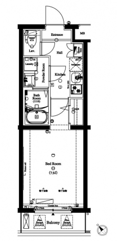 アクサス蒲田南の間取り図
