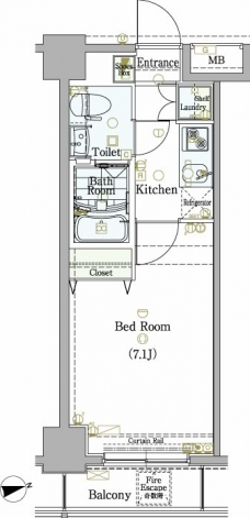 エクシム大森の間取り図