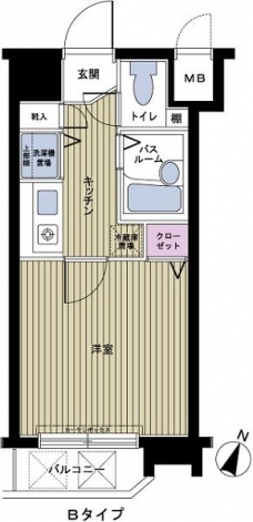 フェニックス幡ヶ谷壱番館の間取り図