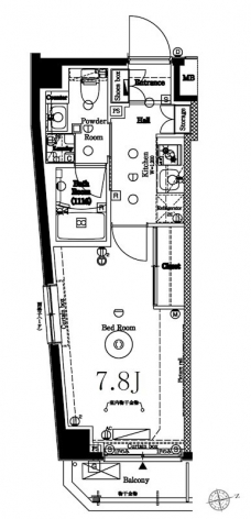 アークマーク代田橋の間取り図