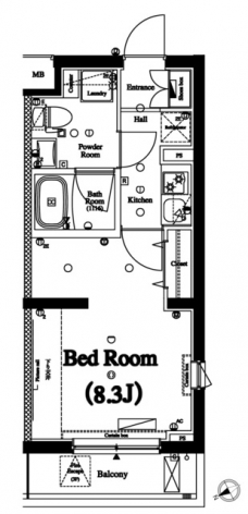 アクサス国分寺の間取り図
