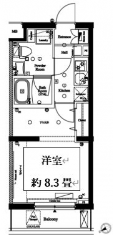 アクサス国分寺の間取り図