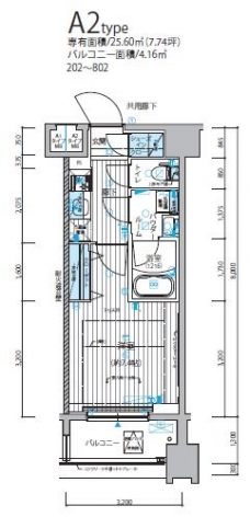 メインステージ錦糸町IXの間取り図