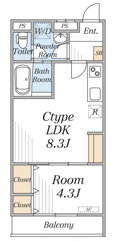 リブリ・IshidaIIIの間取り図